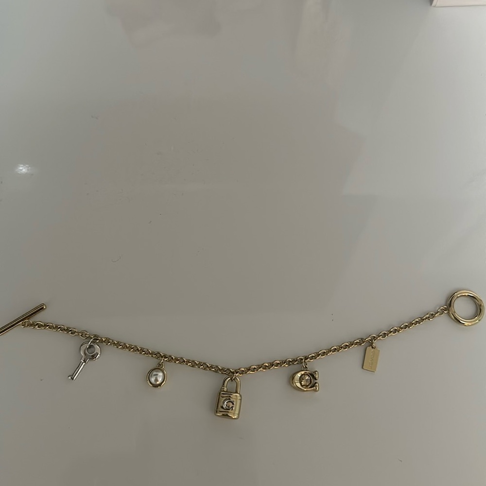 Coach charm bracelet